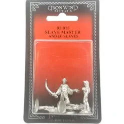 Tabletop Miniatures>Ral Partha Slave Master and Three Slaves #01-015 Unpainted Fantasy Metal Figure - Your Source for Gaming Essentials