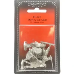 Tabletop Miniatures>Ral Partha Town Guardsmen (5 Pieces) #01-021 Unpainted Fantasy Metal Figure - Your Source for Gaming Essentials