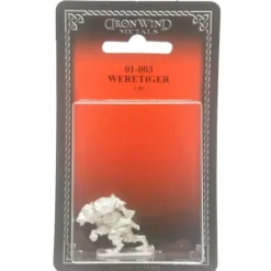Tabletop Miniatures>Ral Partha Weretiger #01-003 Unpainted Classic Fantasy RPG D&D Metal Figure - Your Source for Gaming Essentials