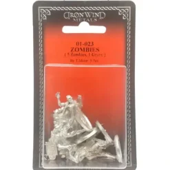 Tabletop Miniatures>Ral Partha Zombie Pack with 4 Zombies and a Grave #01-023 Unpainted Metal Figure - Your Source for Gaming Essentials