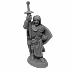 Tabletop Miniatures>Reaper Dungeon Dwellers Sir Danarel the Holy #07076 Bones USA Unpainted Plastic - Your Source for Gaming Essentials