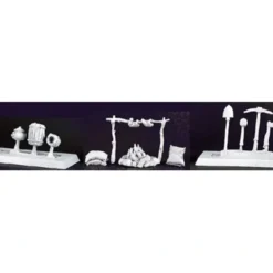 Tabletop Miniatures>Reaper Miniatures Adventuring Accessories II #02963 (13 Pieces) Unpainted Metal - Your Source for Gaming Essentials