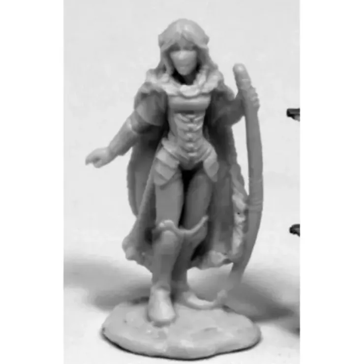 Tabletop Miniatures>Reaper Miniatures Aeris, Female Elf Ranger #77405 Bones Unpainted Plastic Figure - Your Source for Gaming Essentials