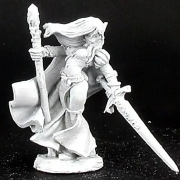 Tabletop Miniatures>Reaper Miniatures Alastriel, Elf Sorceress #02967 Dark Heaven Unpainted Metal - Your Source for Gaming Essentials