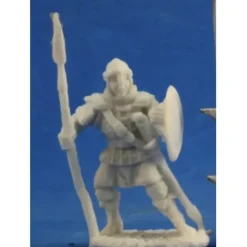Tabletop Miniatures>Reaper Miniatures Anhurian Spearman (3) #77359 Bones Unpainted Plastic Figure - Your Source for Gaming Essentials