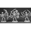 Tabletop Miniatures>Reaper Miniatures Arachno Assassins (3 Pcs) #03481 Dark Heaven Unpainted Metal - Your Source for Gaming Essentials