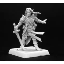 Tabletop Miniatures>Reaper Miniatures Arael, Half Elf Cleric #60005 Pathfinder Miniatures Unpainted - Your Source for Gaming Essentials