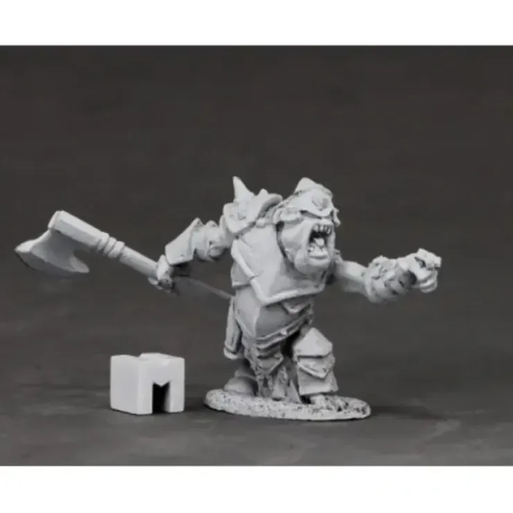 Tabletop Miniatures>Reaper Miniatures Armored Goblin Boss#03852 Dark Heaven Unpainted Metal - Your Source for Gaming Essentials