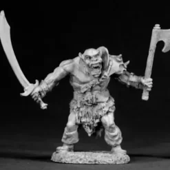 Tabletop Miniatures>Reaper Miniatures Black Orc Warrior #02321 Dark Heaven Legends Unpainted Metal - Your Source for Gaming Essentials