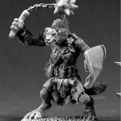 Tabletop Miniatures>Reaper Miniatures Boneflail, Gnoll Cleric #03333 Dark Heaven Unpainted Metal - Your Source for Gaming Essentials