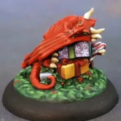 Tabletop Miniatures>Reaper Miniatures Christmas Dragon #01581 Unpainted Bones USA Plastic Mini - Your Source for Gaming Essentials