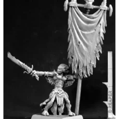 Tabletop Miniatures>Reaper Miniatures Darkspawn Standard Bearer #14530 Darkspawn Unpainted D&D Mini - Your Source for Gaming Essentials