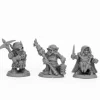 Tabletop Miniatures>Reaper Miniatures Deep Gnome Warriors (3) #44060 Bones Black Unpainted Plastic - Your Source for Gaming Essentials