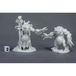 Tabletop Miniatures>Reaper Miniatures Deep One Priest & Servitor77520 Bones Unpainted RPG Figure - Your Source for Gaming Essentials