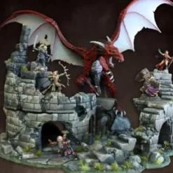 Tabletop Miniatures>Reaper Miniatures Dragons Don't Share (5) #77381 Bones Unpainted Plastic Figure - Your Source for Gaming Essentials