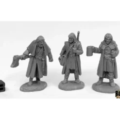 Reaper Miniatures Dreadmere Mercenaries (3) 44016 Bones Black Unpainted Plastic - Your Source for Gaming Essentials* Tabletop Miniatures