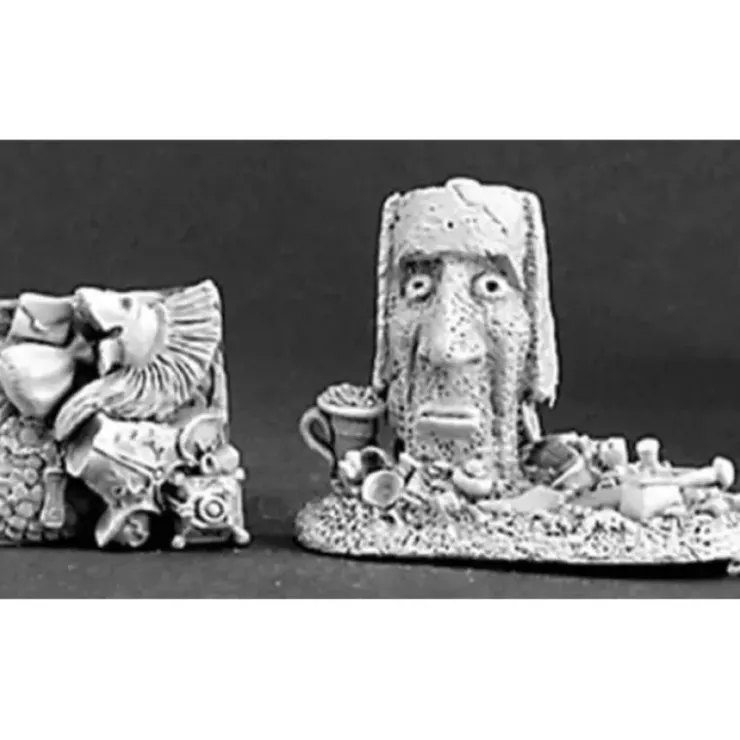Tabletop Miniatures>Reaper Miniatures Dungeon Loot (2 Pieces) #03118 Dark Heaven Unpainted Metal - Your Source for Gaming Essentials