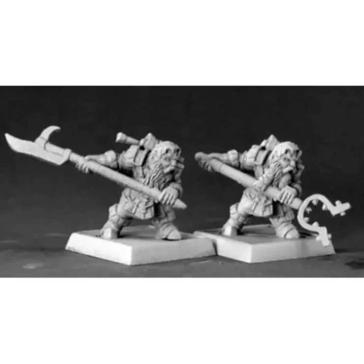 Tabletop Miniatures>Reaper Miniatures Dwarf Mancatchers (9) #06216 Warlord Army Pack Unpainted Mini - Your Source for Gaming Essentials