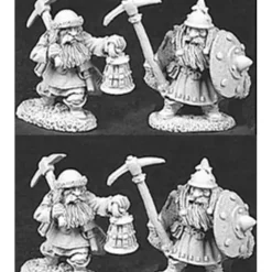 Reaper Miniatures Dwarven Miners 4P 06040 Dark Heaven Army Packs Unpainted Mini - Your Source for Gaming Essentials* Tabletop Miniatures