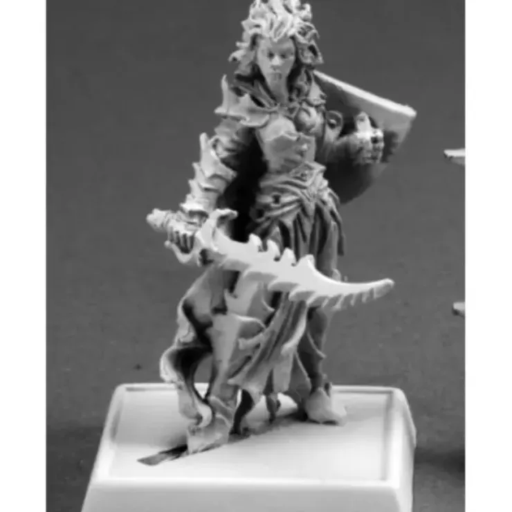 Tabletop Miniatures>Reaper Miniatures Evshyvandra Duskwidow Dark Elf Warrior 14631 Warlord Unpainted - Your Source for Gaming Essentials