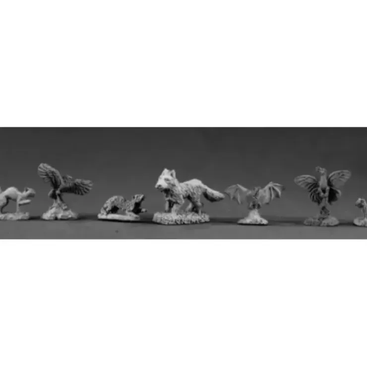 Tabletop Miniatures>Reaper Miniatures Familiar Pack I (7) #02018 Dark Heaven Legends Unpainted Metal - Your Source for Gaming Essentials