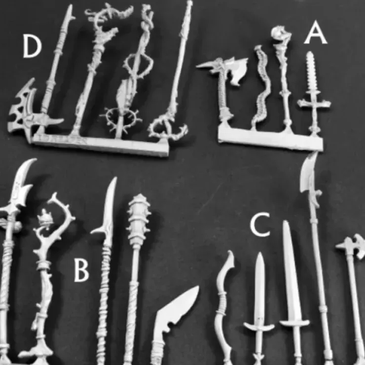 Tabletop Miniatures>Reaper Miniatures Fantasy Weapons Pack VII (18 Components) 03560 Unpainted Metal - Your Source for Gaming Essentials