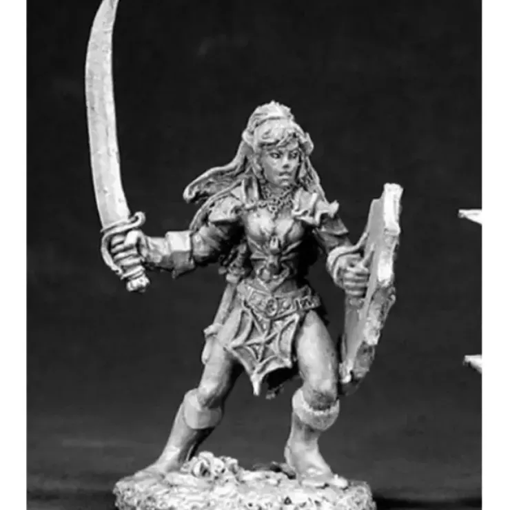 Tabletop Miniatures>Reaper Miniatures Female Dark Elf #02574 Dark Heaven Legends Unpainted Metal - Your Source for Gaming Essentials