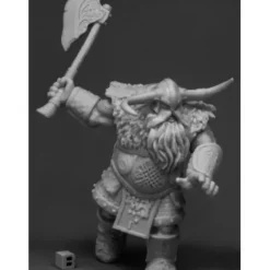Tabletop Miniatures>Reaper Miniatures Frost Giant Warrior (1H Axe)77543 Bones Unpainted RPG Figure - Your Source for Gaming Essentials