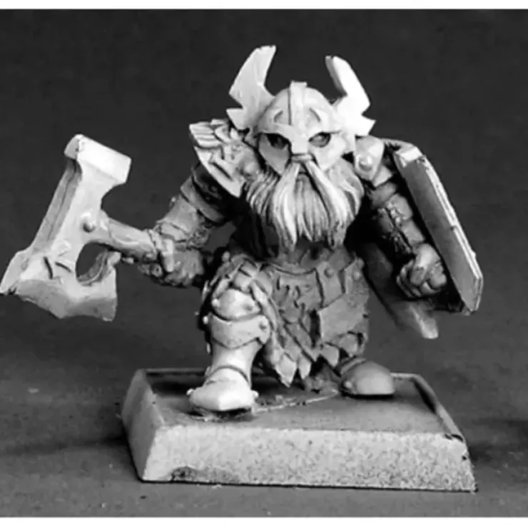 Tabletop Miniatures>Reaper Miniatures Gargram, Dwarf Sergeant #14173 Dwarves Unpainted RPG D&D Mini - Your Source for Gaming Essentials