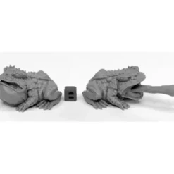 Tabletop Miniatures>Reaper Miniatures Giant Frogs (2) #44024 Bones Black Plastic Unpainted Figures - Your Source for Gaming Essentials