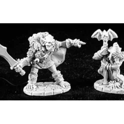 Tabletop Miniatures>Reaper Miniatures Goblin Leader & Shaman #02876 Dark Heaven Unpainted Metal - Your Source for Gaming Essentials