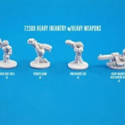 Tabletop Miniatures>Reaper Miniatures Heavy Infantry with Heavy Weapons #72309 Unpainted Metal CAV - Your Source for Gaming Essentials
