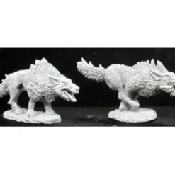 Tabletop Miniatures>Reaper Miniatures Hellhounds (2 Pieces) #02897 Dark Heaven Unpainted Metal - Your Source for Gaming Essentials