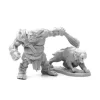 Tabletop Miniatures>Reaper Miniatures Hill Giant Hunter and Dire Lion #77939 Unpainted Bones Plastic - Your Source for Gaming Essentials