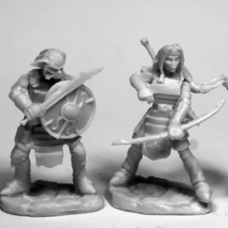 Tabletop Miniatures>Reaper Miniatures Hobgoblin Warriors #77476 Bones Unpainted Plastic Mini Figure - Your Source for Gaming Essentials
