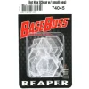 Tabletop Miniatures>Reaper Miniatures 1 Inch Transparent Slotted Hex (10 bases 10 pegs) #74045 - Your Source for Gaming Essentials