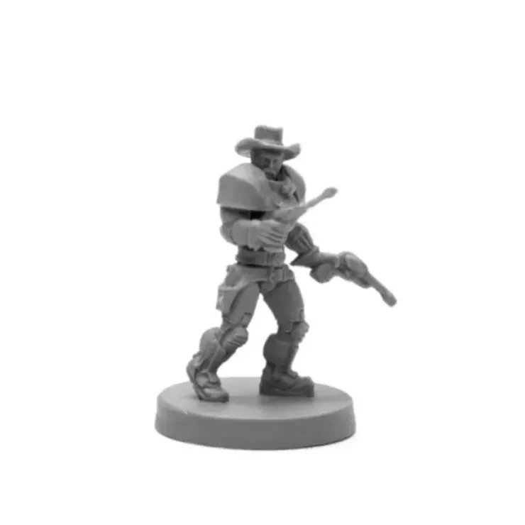 Tabletop Miniatures>Reaper Miniatures John Bishop, Space Cowboy #49032 Bones Black Unpainted Plastic - Your Source for Gaming Essentials