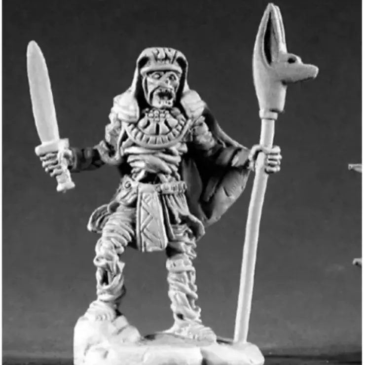 Tabletop Miniatures>Reaper Miniatures Khalith Mummy King #02166 Dark Heaven Legends Unpainted Metal - Your Source for Gaming Essentials