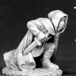 Tabletop Miniatures>Reaper Miniatures Kneeling Assassin #02519 Dark Heaven Legends Unpainted Metal - Your Source for Gaming Essentials