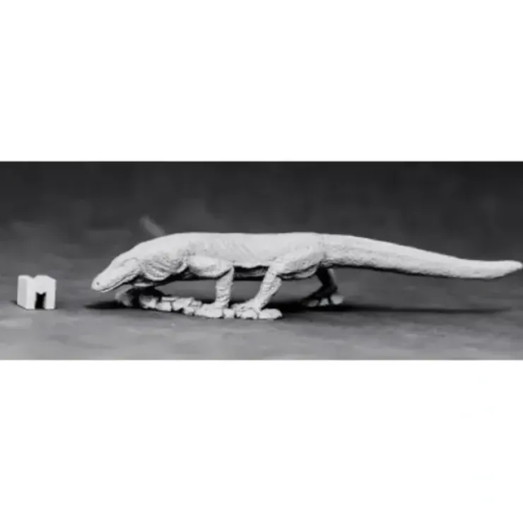 Tabletop Miniatures>Reaper Miniatures Komodo Dragon #03884 Unpainted Metal D&D RPG Mini Figure - Your Source for Gaming Essentials