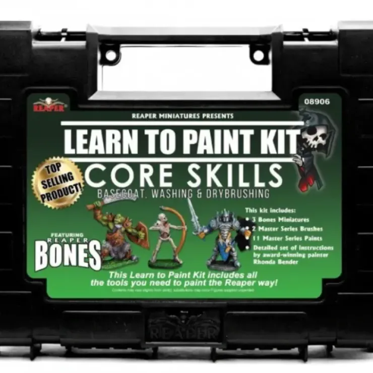 Tabletop Miniatures>Reaper Miniatures Learn To Paint Bones Kit #08906 for Painting Mini Figures - Your Source for Gaming Essentials
