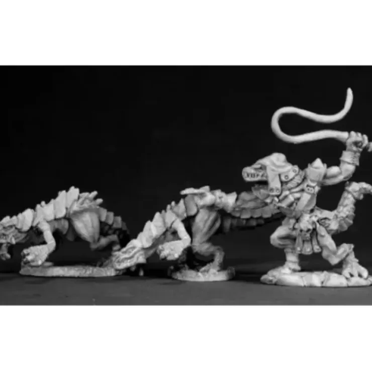 Tabletop Miniatures>Reaper Miniatures Lizard Hunting Pack (3 Pcs) 02331 Dark Heaven Unpainted Metal - Your Source for Gaming Essentials