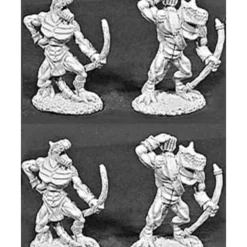 Reaper Miniatures Lizardmen Archers 4 Pcs #06046 Dark Heaven Legends Army Packs - Your Source for Gaming Essentials* Tabletop Miniatures