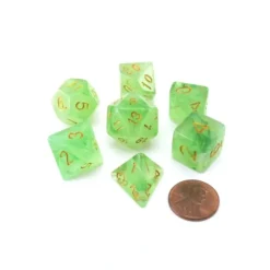 Dice>Reaper Miniatures Lucky Pizza Dungeon Dice - Gem Green - Your Source for Gaming Essentials