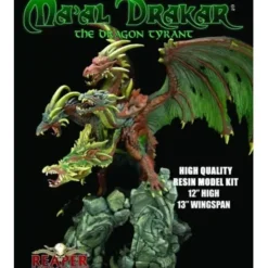 Tabletop Miniatures>Reaper Miniatures Ma'al Drakar the Dragon Tyrant Resin Model Kit 10046 Unpainted - Your Source for Gaming Essentials