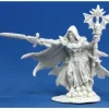 Reaper Miniatures Malek, Necromancer #77172 Bones Unpainted Plastic Mini Figure - Your Source for Gaming Essentials* Tabletop Miniatures