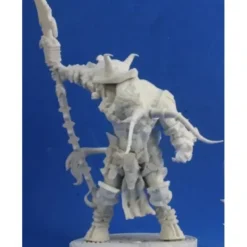 Tabletop Miniatures>Reaper Miniatures Minotaur Demon Lord #77376 Bones Unpainted Plastic Mini Figure - Your Source for Gaming Essentials