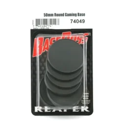 Tabletop Miniatures>Reaper Miniatures 50mm Round Gaming Base (10) #74049 Accessory - Your Source for Gaming Essentials
