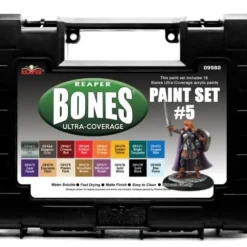 Tabletop Miniatures>Reaper Miniatures #09980 MSP Bones Ultra-Coverage Paint Set #5 - 16 Bottles - Your Source for Gaming Essentials