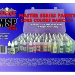 Tabletop Miniatures>Reaper Miniatures MSP #09952 Master Series Paints Core Colors Basics #1, 54 Colors (09001-09054) - Your Source for Gaming Essentials